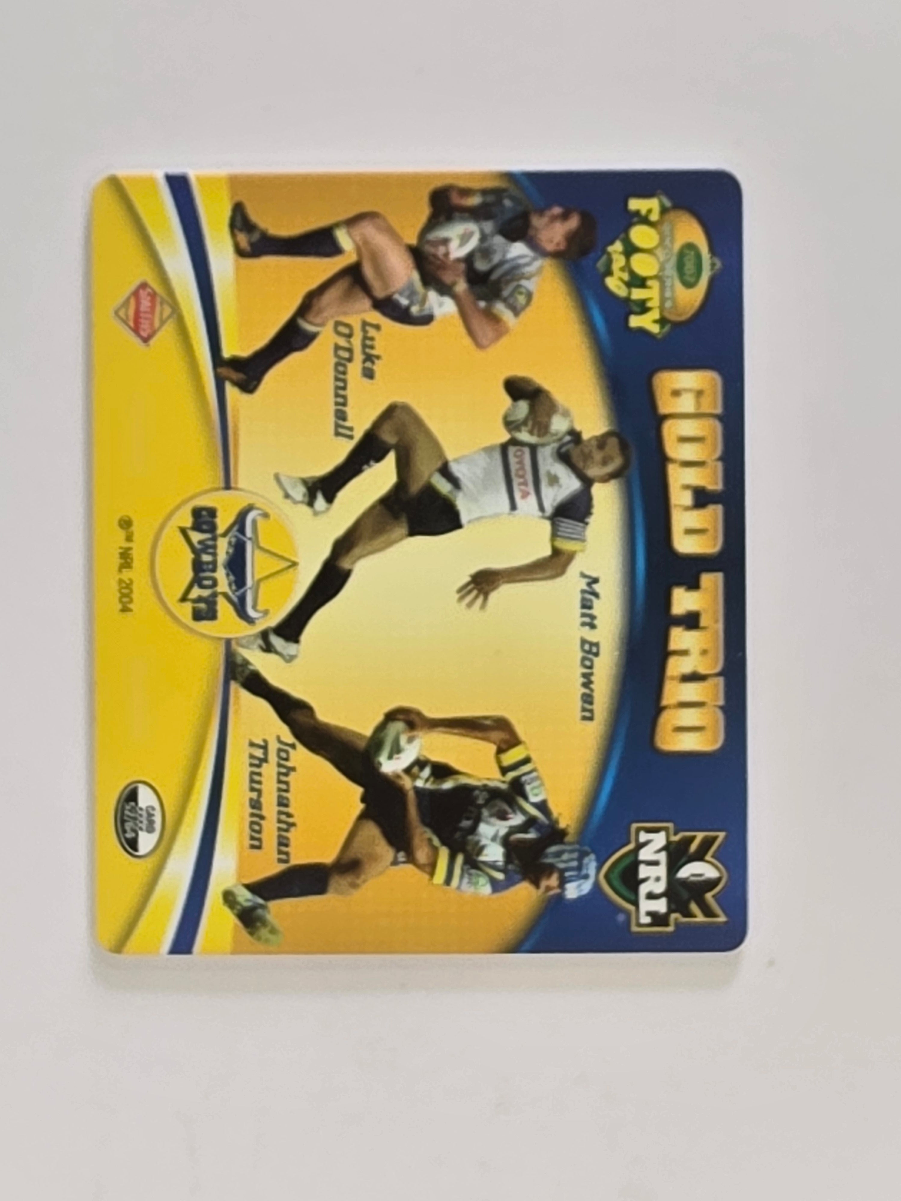 NRL 2007 Footy Tazos Gold Series | #052 North Queensland Cowboys Trio