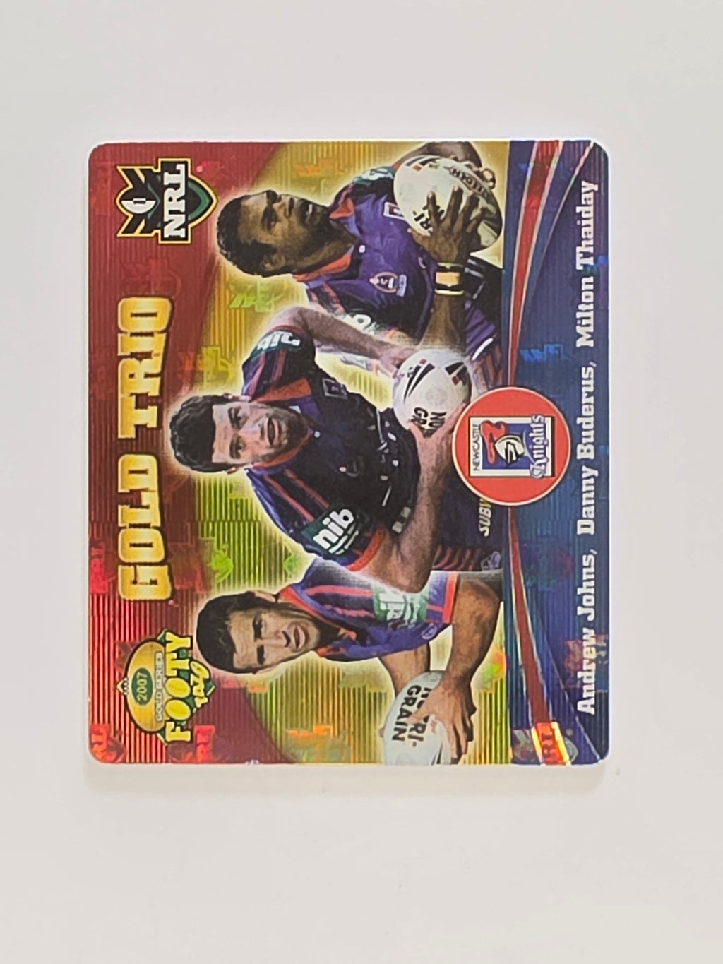 NRL 2007 Footy Tazos Gold Series | #055 Newcastle Knights Trio