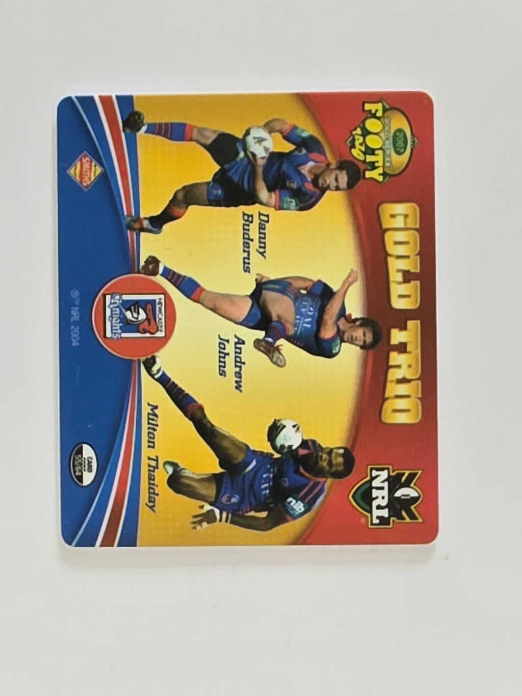 NRL 2007 Footy Tazos Gold Series | #055 Newcastle Knights Trio