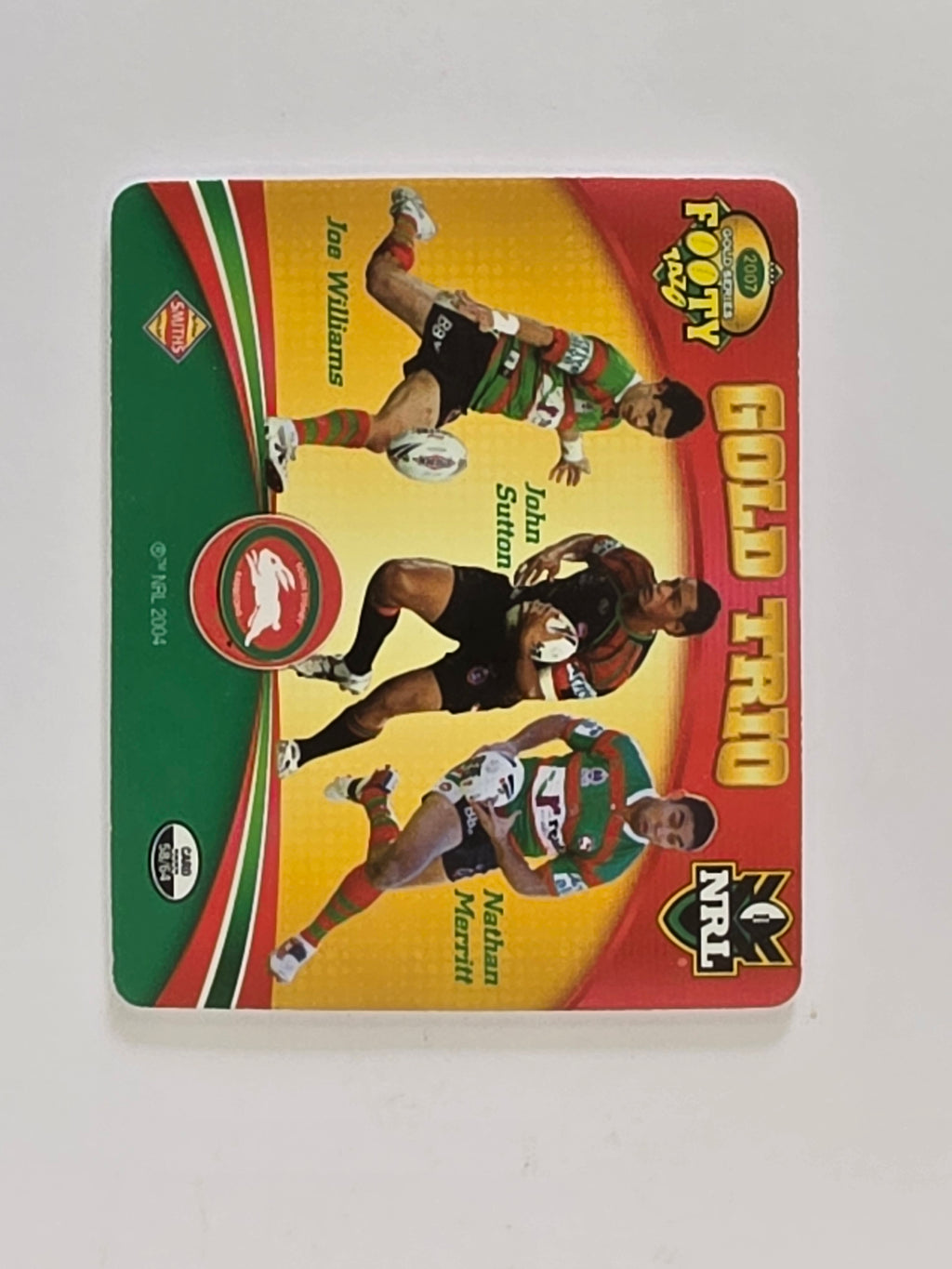 NRL 2007 Footy Tazos Gold Series | #058 South Sydney Rabbitohs Trio