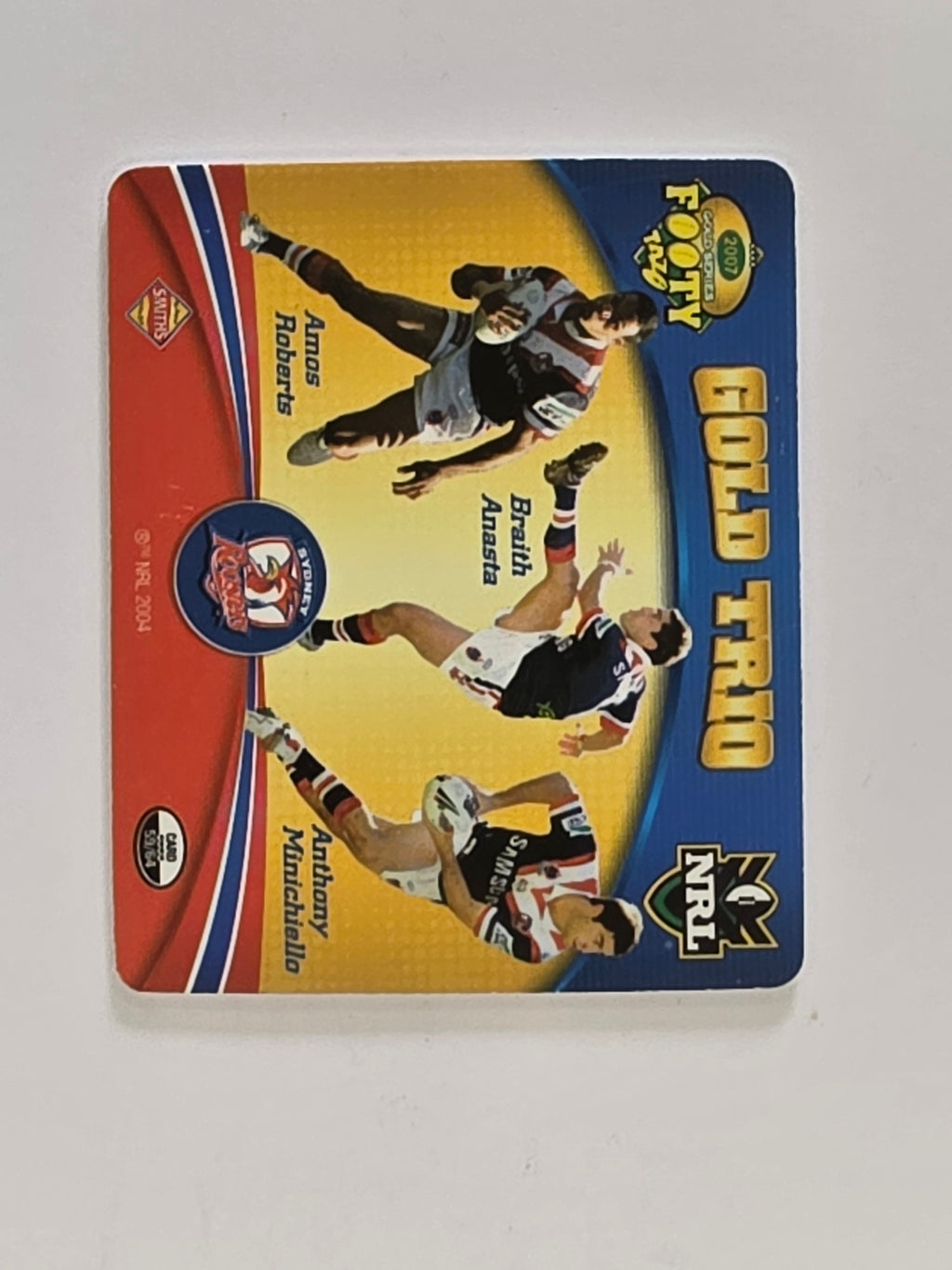 NRL 2007 Footy Tazos Gold Series | #059 Sydney Roosters Trio