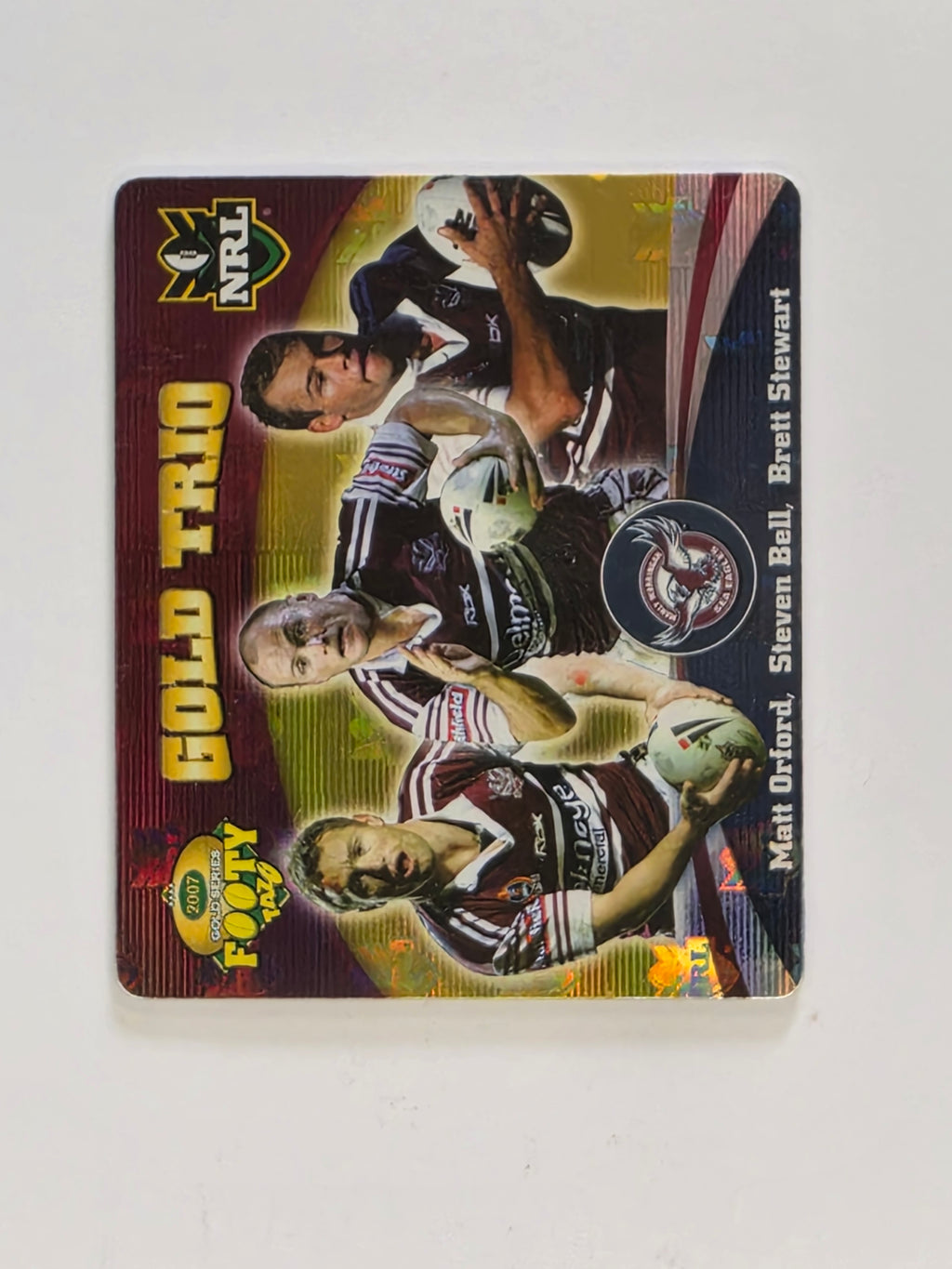 NRL 2007 Footy Tazos Gold Series | #060 Manly Warringah Sea Eagles Trio