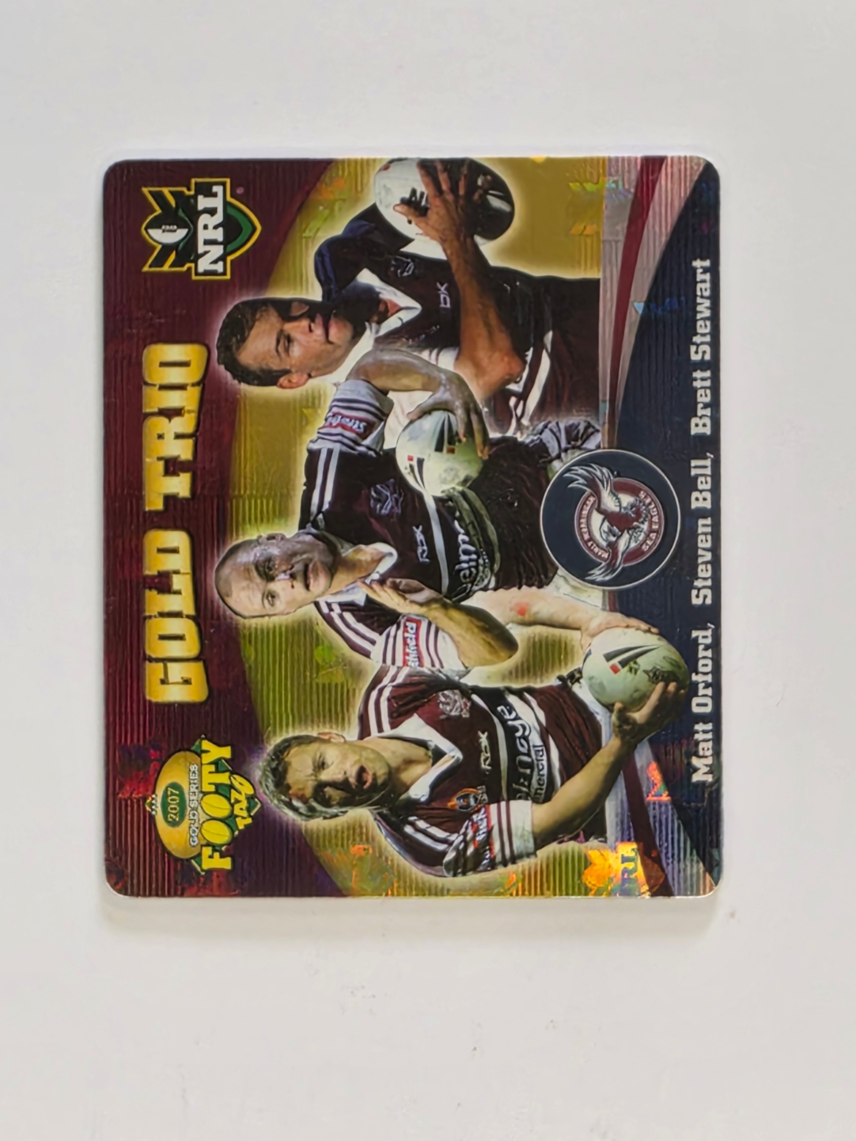 NRL 2007 Footy Tazos Gold Series | #060 Manly Warringah Sea Eagles Trio