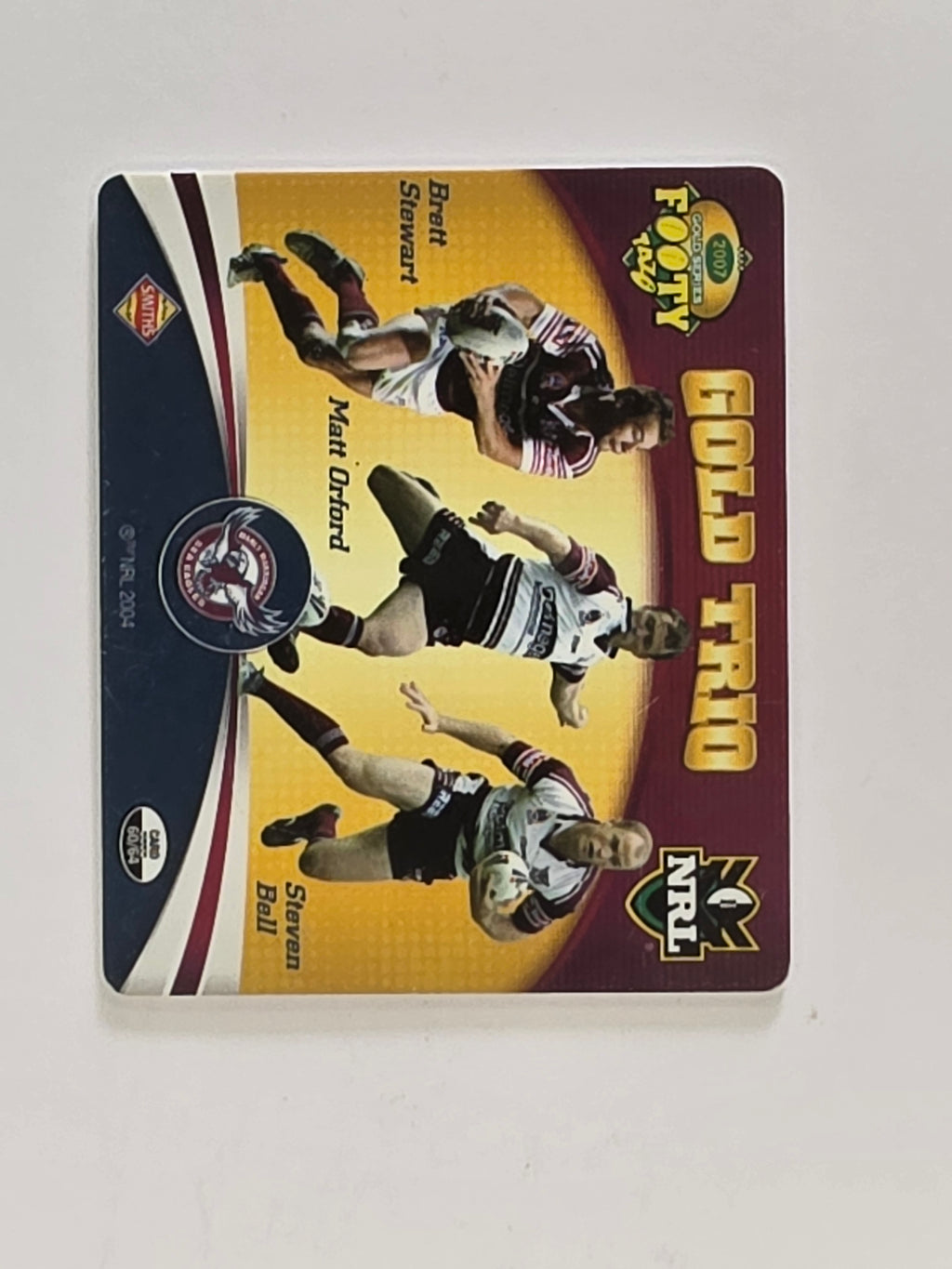 NRL 2007 Footy Tazos Gold Series | #060 Manly Warringah Sea Eagles Trio