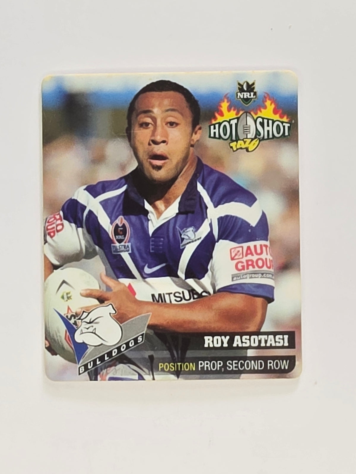 NRL 2006 Hot Shot Classic Tazos | #003 Roy Asotasi | Canterbury Bankstown Bulldogs