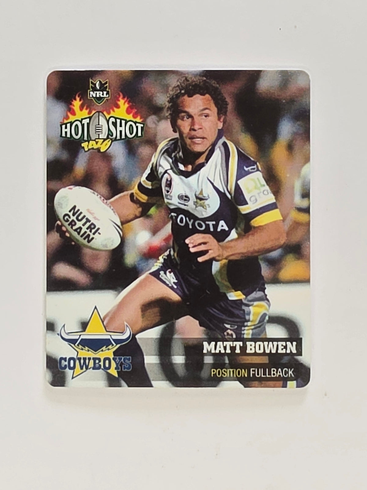NRL 2006 Hot Shot Classic Tazos | #005 Matt Bowen | North Queensland Cowboys