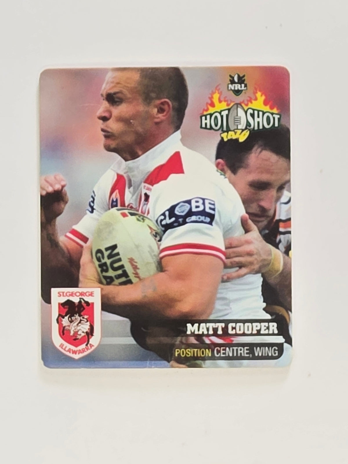NRL 2006 Hot Shot Classic Tazos | #010 Matt Cooper | St George Illawarra Dragons