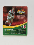 NRL 2006 Hot Shot Classic Tazos | #010 Matt Cooper | St George Illawarra Dragons