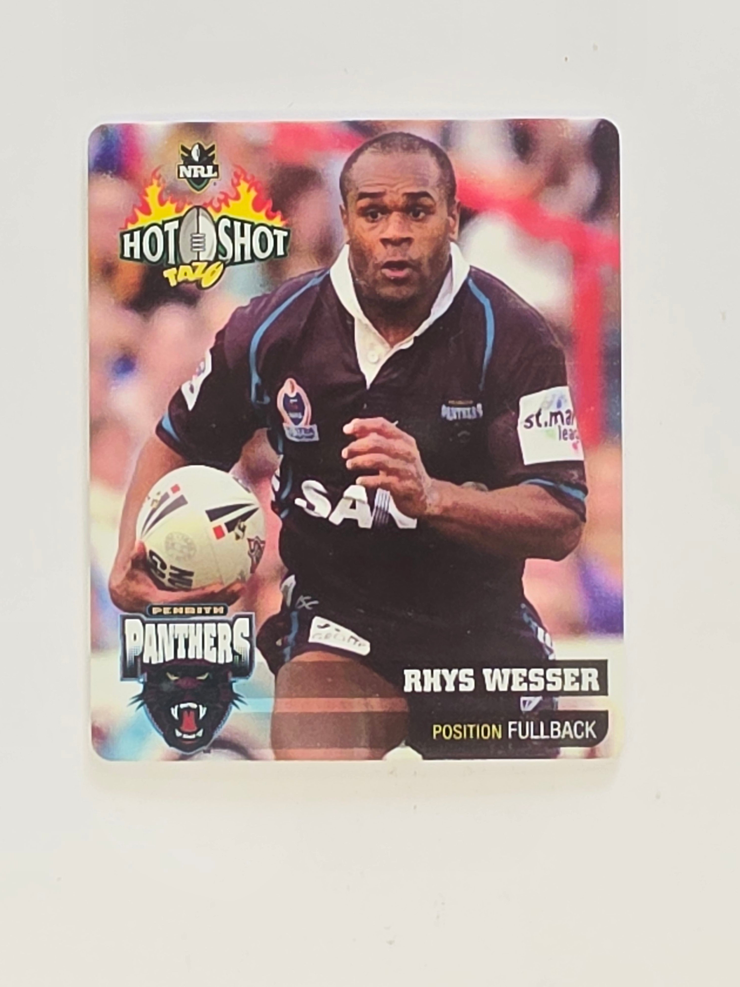 NRL 2006 Hot Shot Classic Tazos | #014 Rhys Wesser | Penrith Panthers