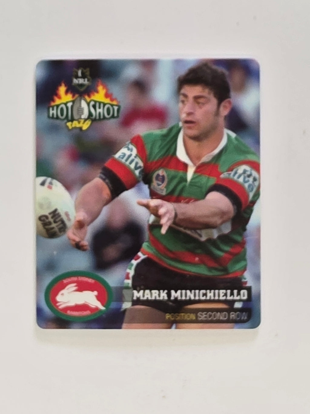 NRL 2006 Hot Shot Classic Tazos | #015 Mark Minichiello | Sydney Roosters