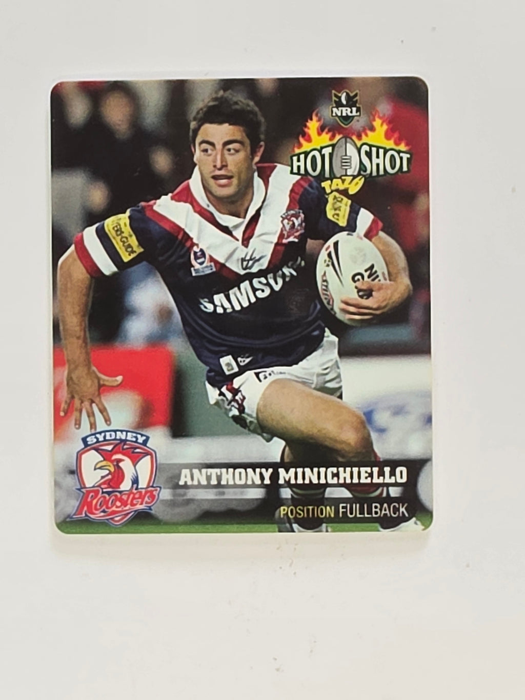 NRL 2006 Hot Shot Classic Tazos | #019 Anthony Minichiello | Sydney Roosters
