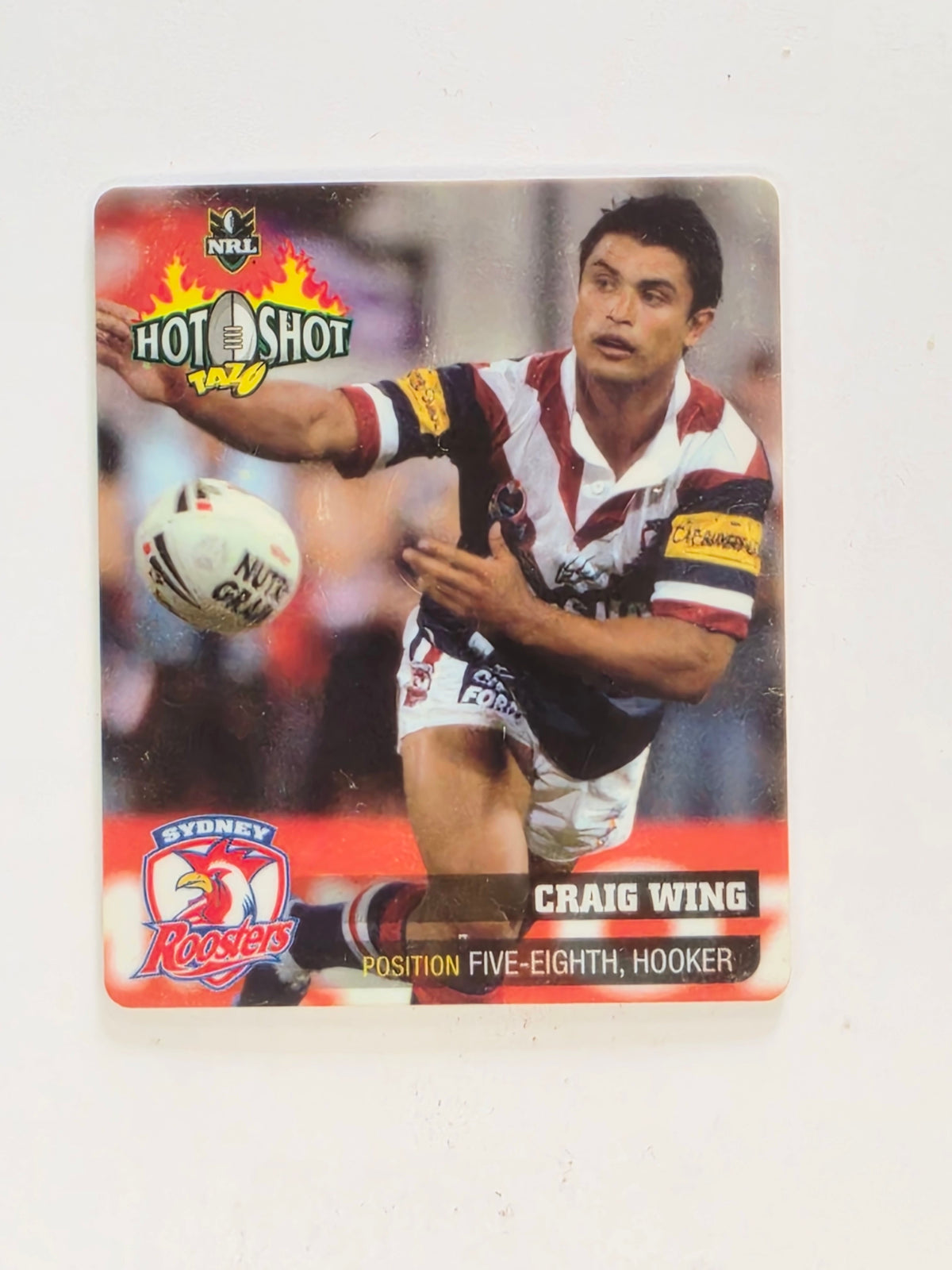 NRL 2006 Hot Shot Classic Tazos | #020 Craig Wing | Sydney Roosters