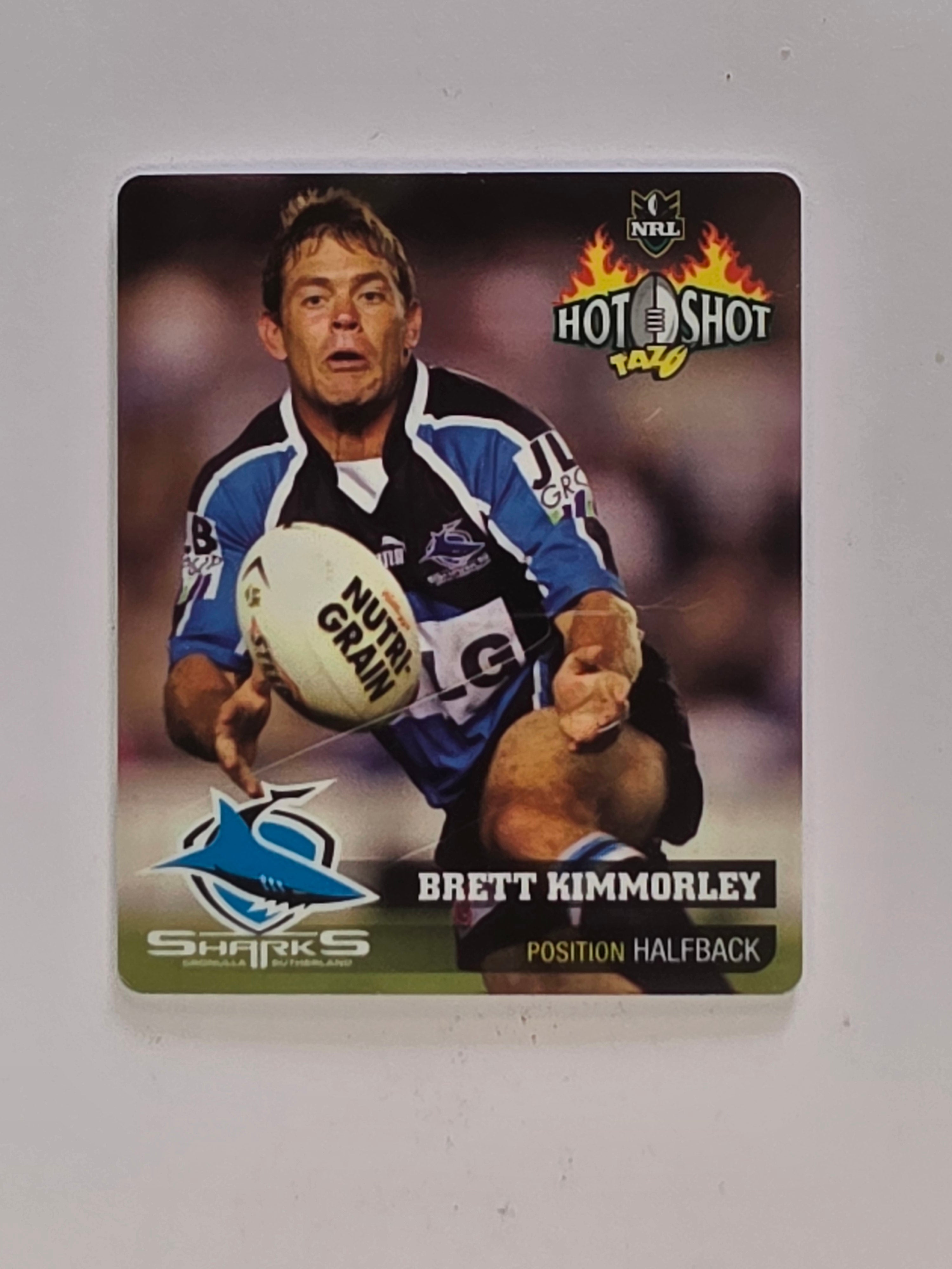 NRL 2006 Hot Shot Classic Tazos | #023 Brett Kimmorley | Cronulla Sutherland Sharks