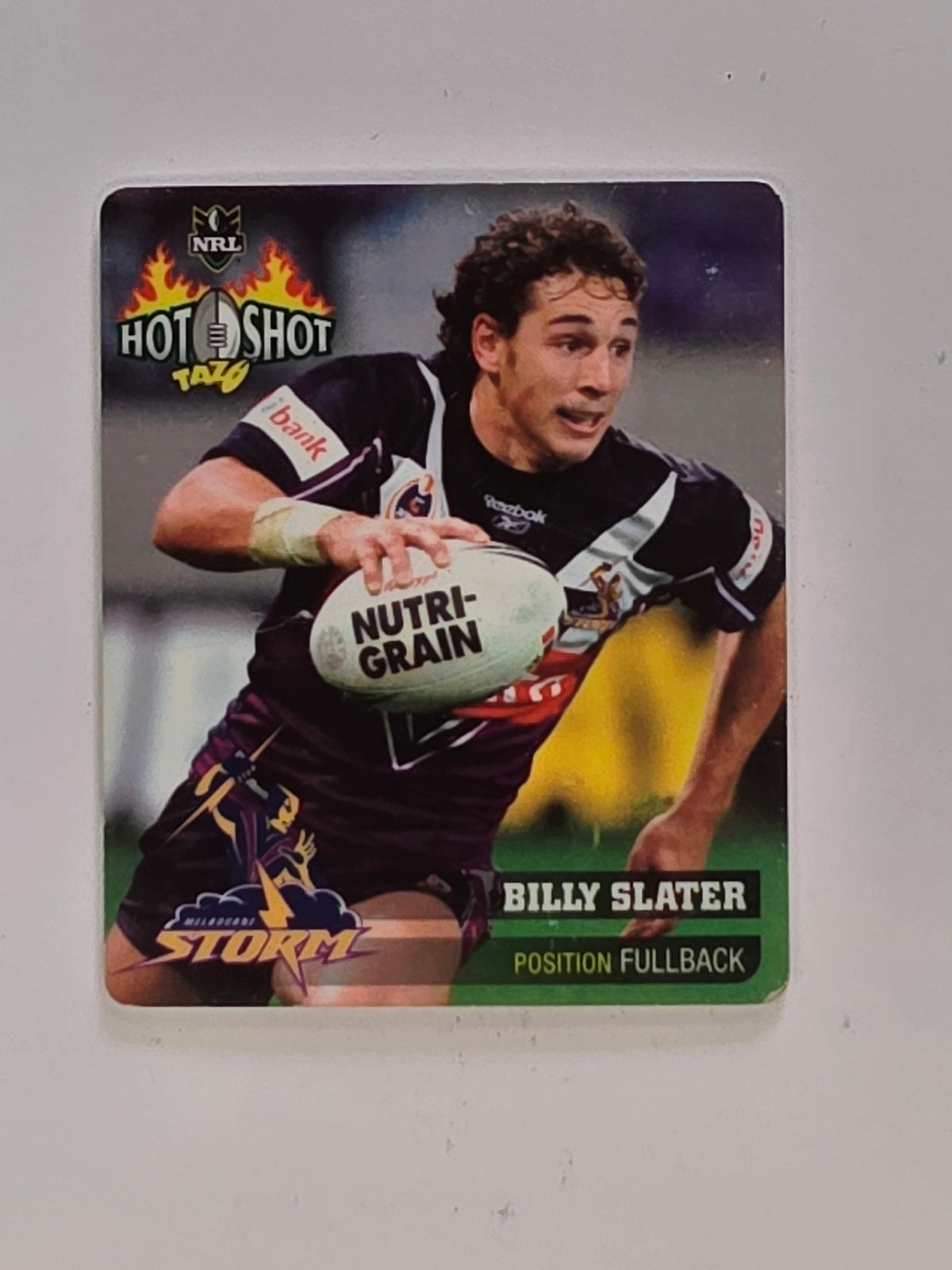 NRL 2006 Hot Shot Classic Tazos | #026 Billy Slater | Melbourne Storm