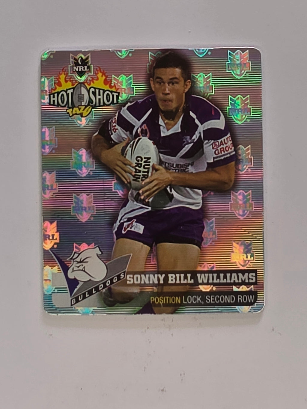 NRL 2006 Hot Shot Hologram Tazos | #004 Sonny Bill Williams | Canterbury Bankstown Bulldogs