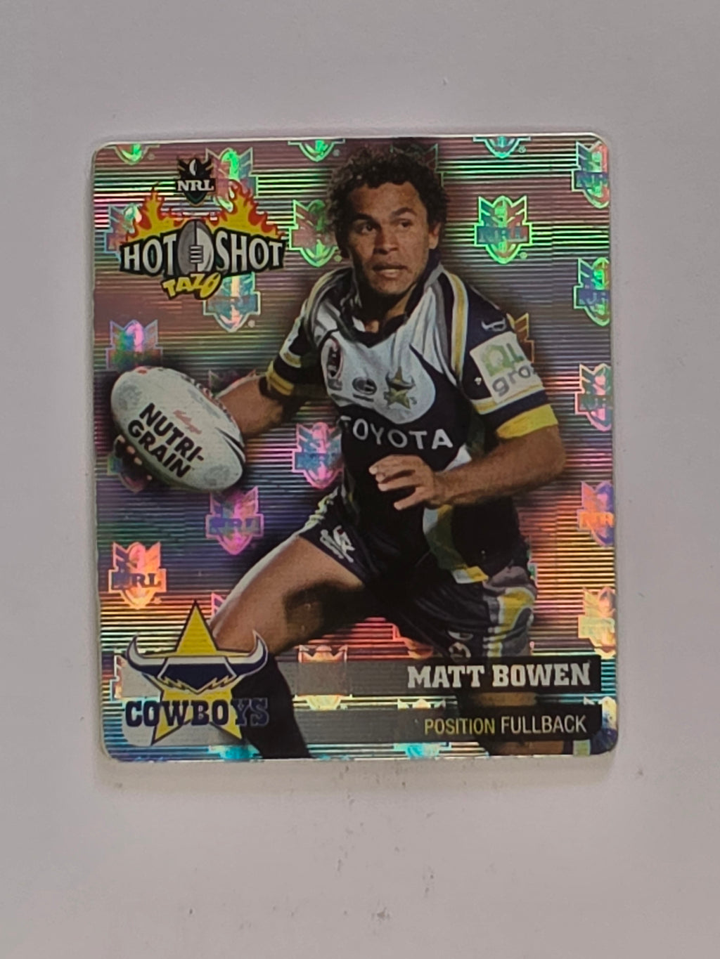 NRL 2006 Hot Shot Hologram Tazos | #005 Matt Bowen | North Queensland Cowboys
