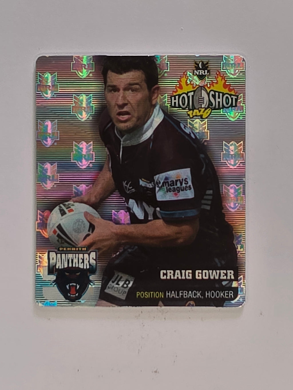 NRL 2006 Hot Shot Hologram Tazos | #013 Craig Gower | Penrith Panthers