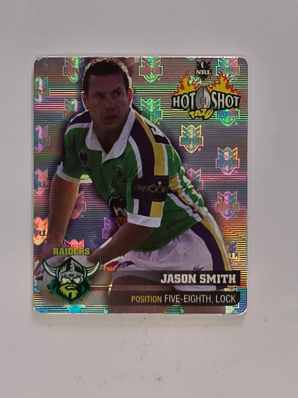 NRL 2006 Hot Shot Hologram Tazos | #018 Jason Smith | Canberra Raiders