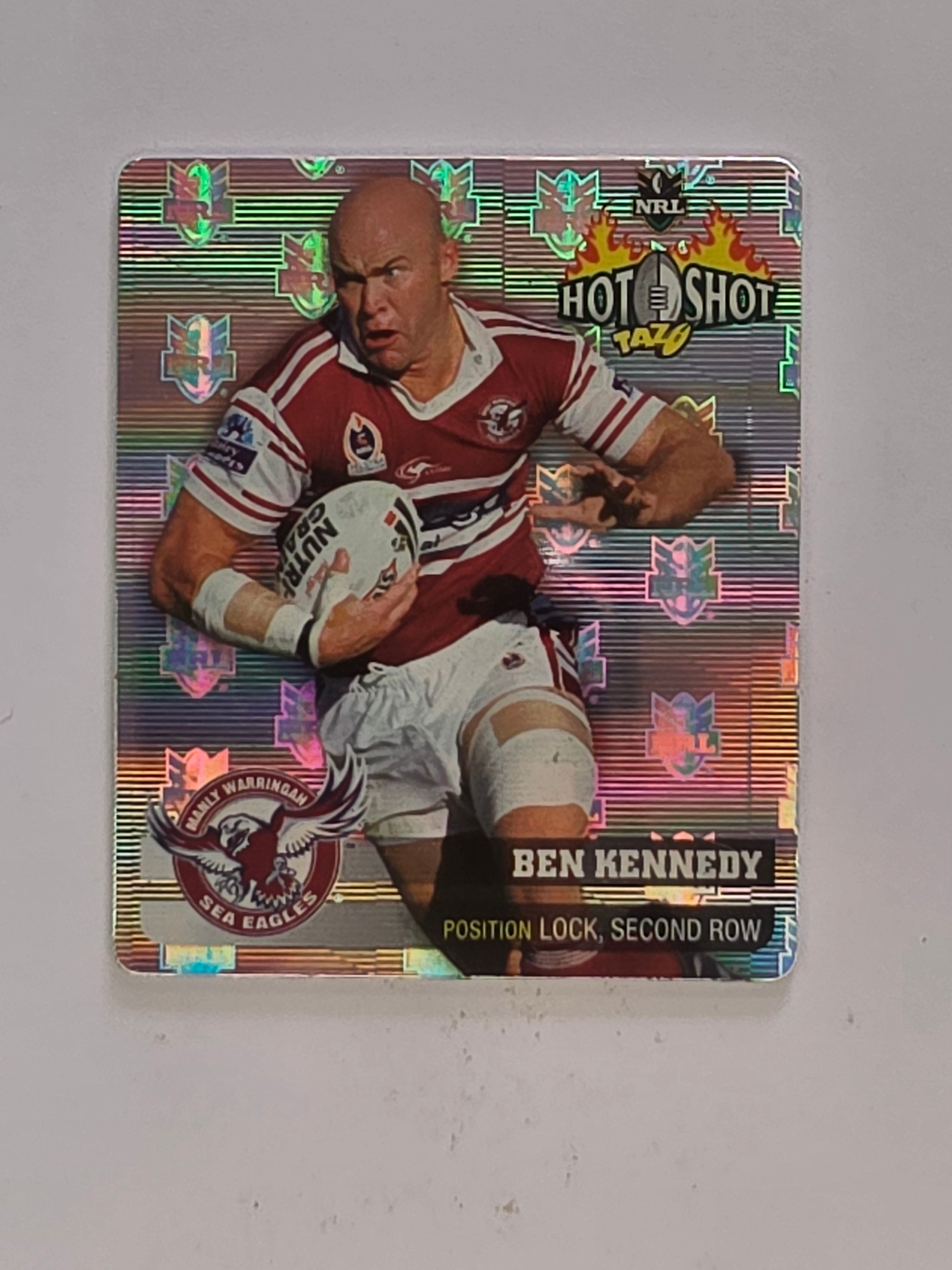 NRL 2006 Hot Shot Hologram Tazos | #021 Ben Kennedy | Manly Warringah Sea Eagles