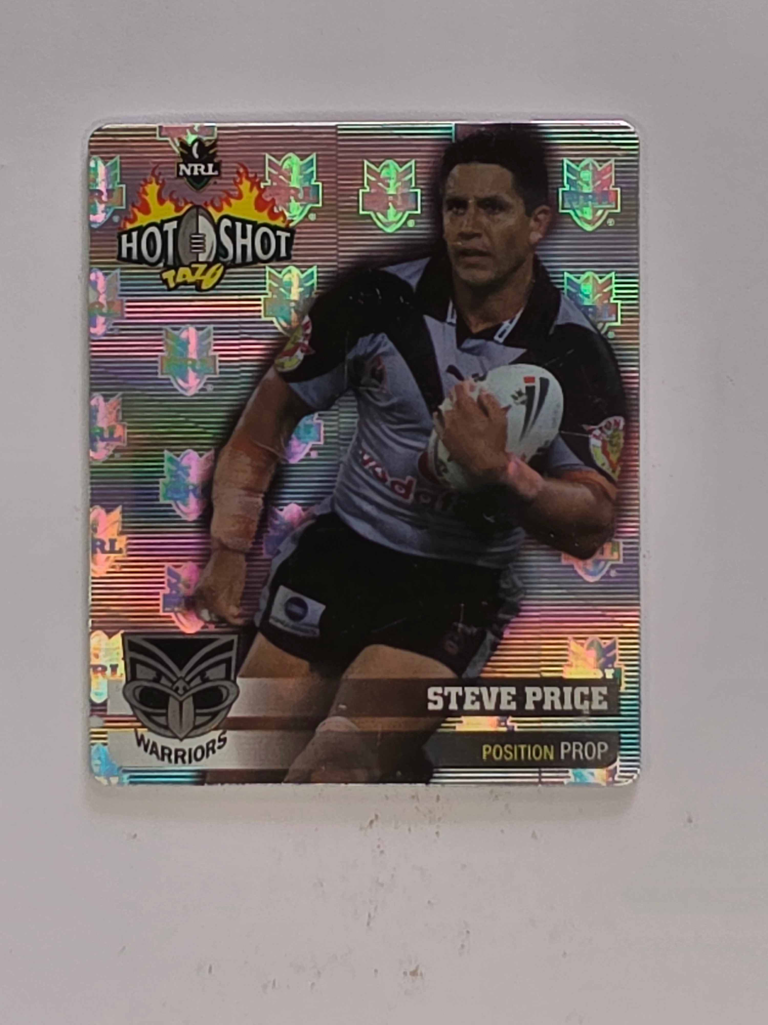 NRL 2006 Hot Shot Hologram Tazos | #029 Steve Price | New Zealand Warriors