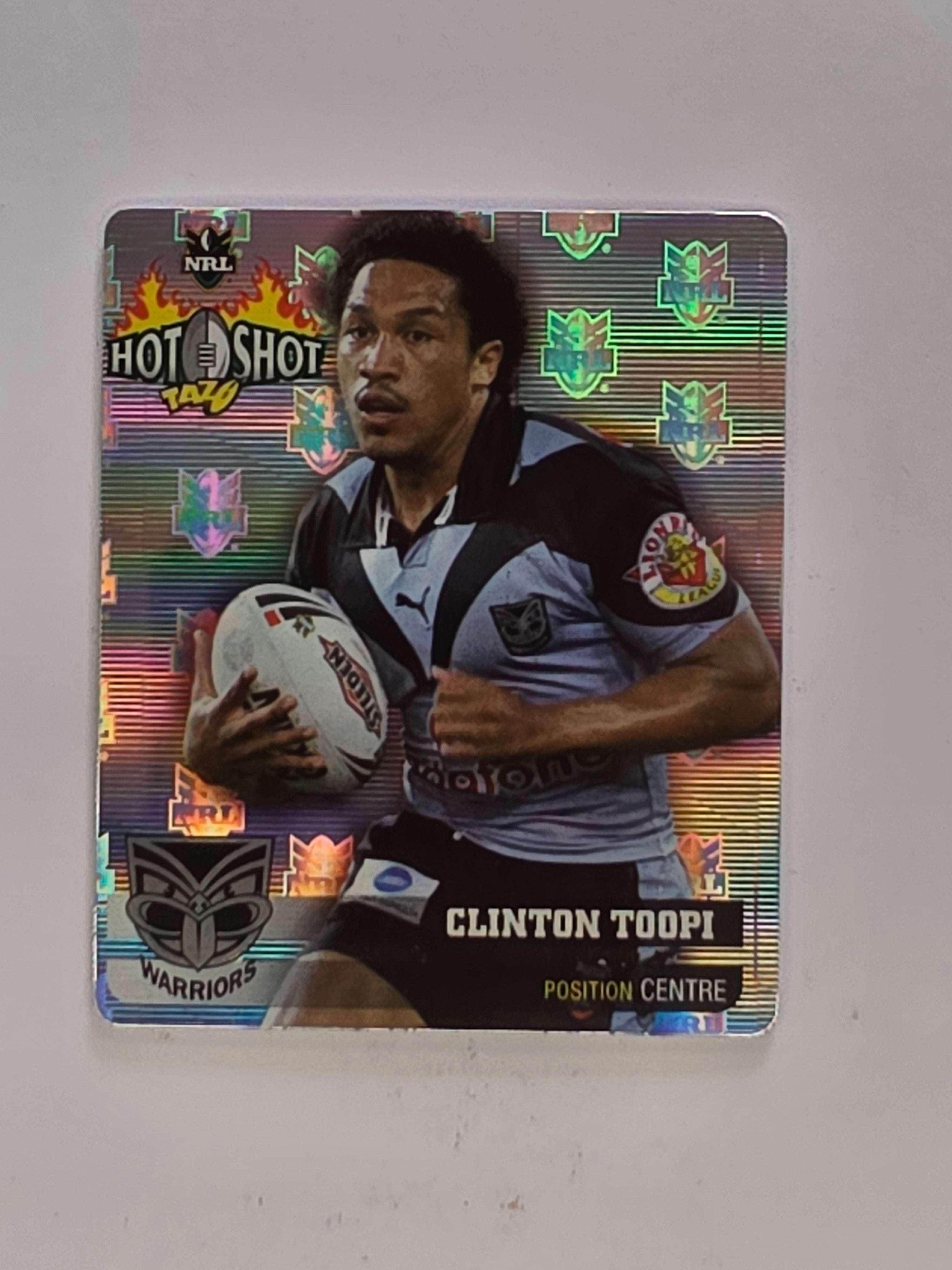 NRL 2006 Hot Shot Hologram Tazos | #030 Clinton Toopi | New Zealand Warriors
