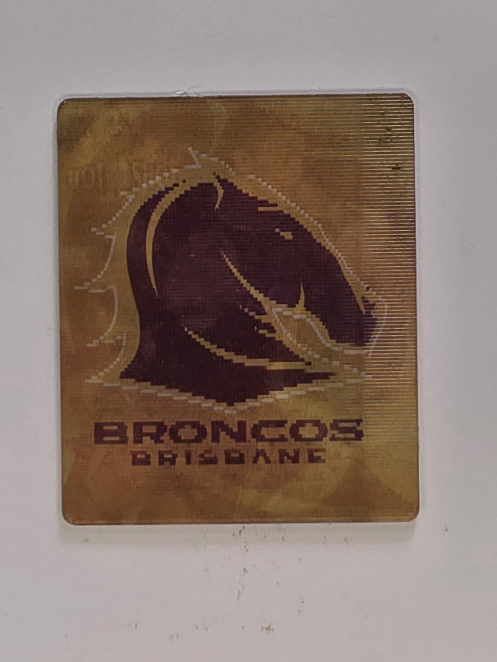 NRL 2006 Hot Shot Shattering 3D Tazos | #001 Karmichael Hunt | Brisbane Broncos