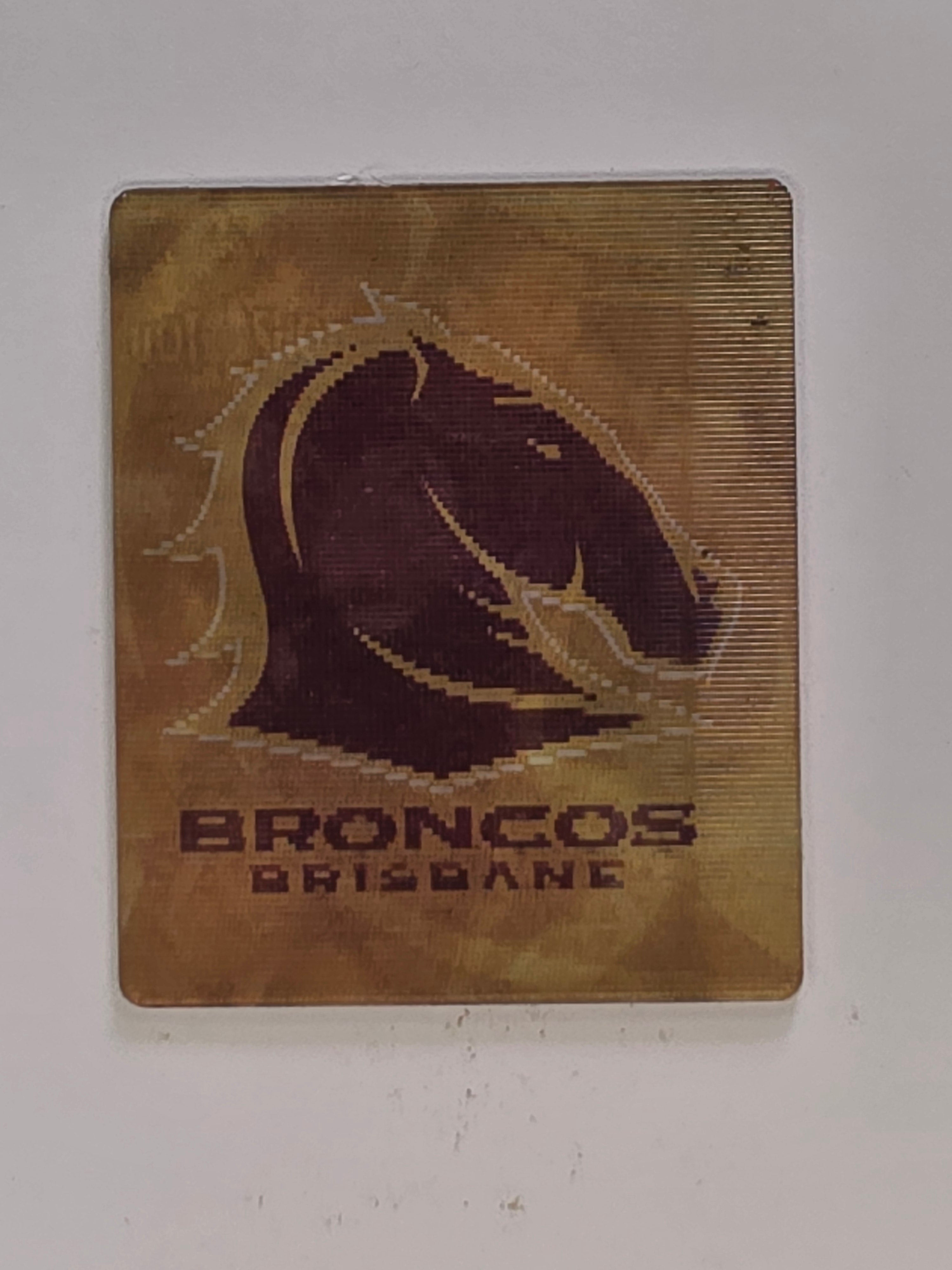 NRL 2006 Hot Shot Shattering 3D Tazos | #001 Karmichael Hunt | Brisbane Broncos