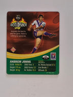 NRL 2006 Hot Shot Shattering 3D Tazos | #012 Andrew Johns | Newcastle Knights