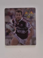 NRL 2006 Hot Shot Shattering 3D Tazos | #022 Brett Stewart | Manly Warringah Sea Eagles