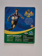 NRL 2006 Hot Shot Shattering 3D Tazos | #023 Brett Kimmorley | Cronulla Sutherland Sharks