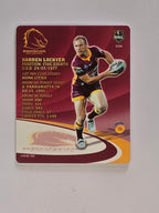 NRL 2009 Footy Frames Gold Foil | #001 Darren Lockyer | Brisbane Broncos