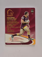 NRL 2009 Footy Frames Gold Foil | #003 Nick Kenny | Brisbane Broncos