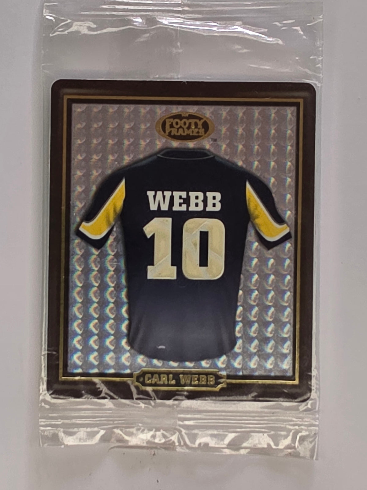 NRL 2009 Footy Frames Gold Foil | #015 Carl Webb | North Queensland Cowboys