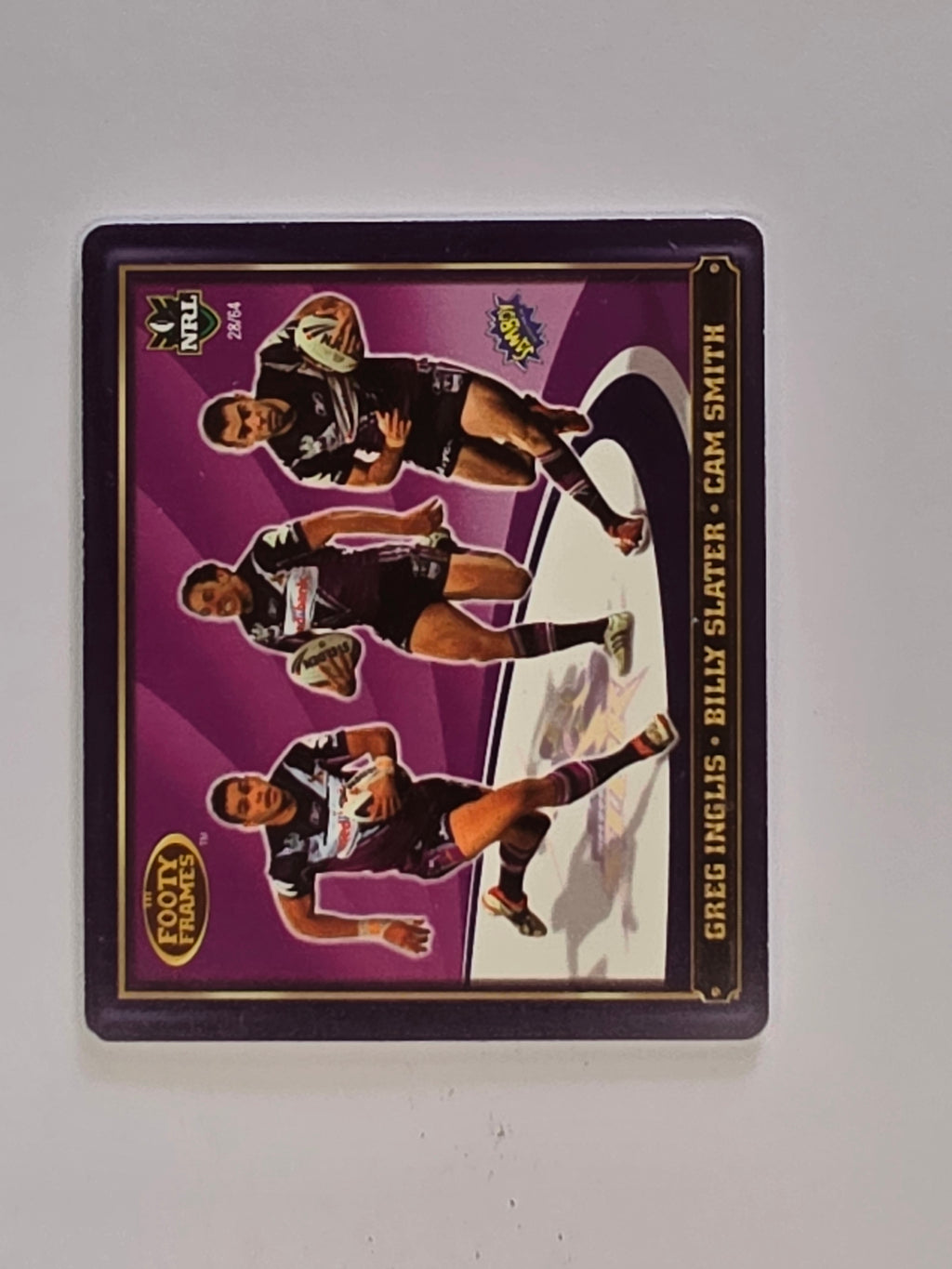 NRL 2009 Footy Frames Gold Foil | #028 Melbourne Storm Trio | Melbourne Storm