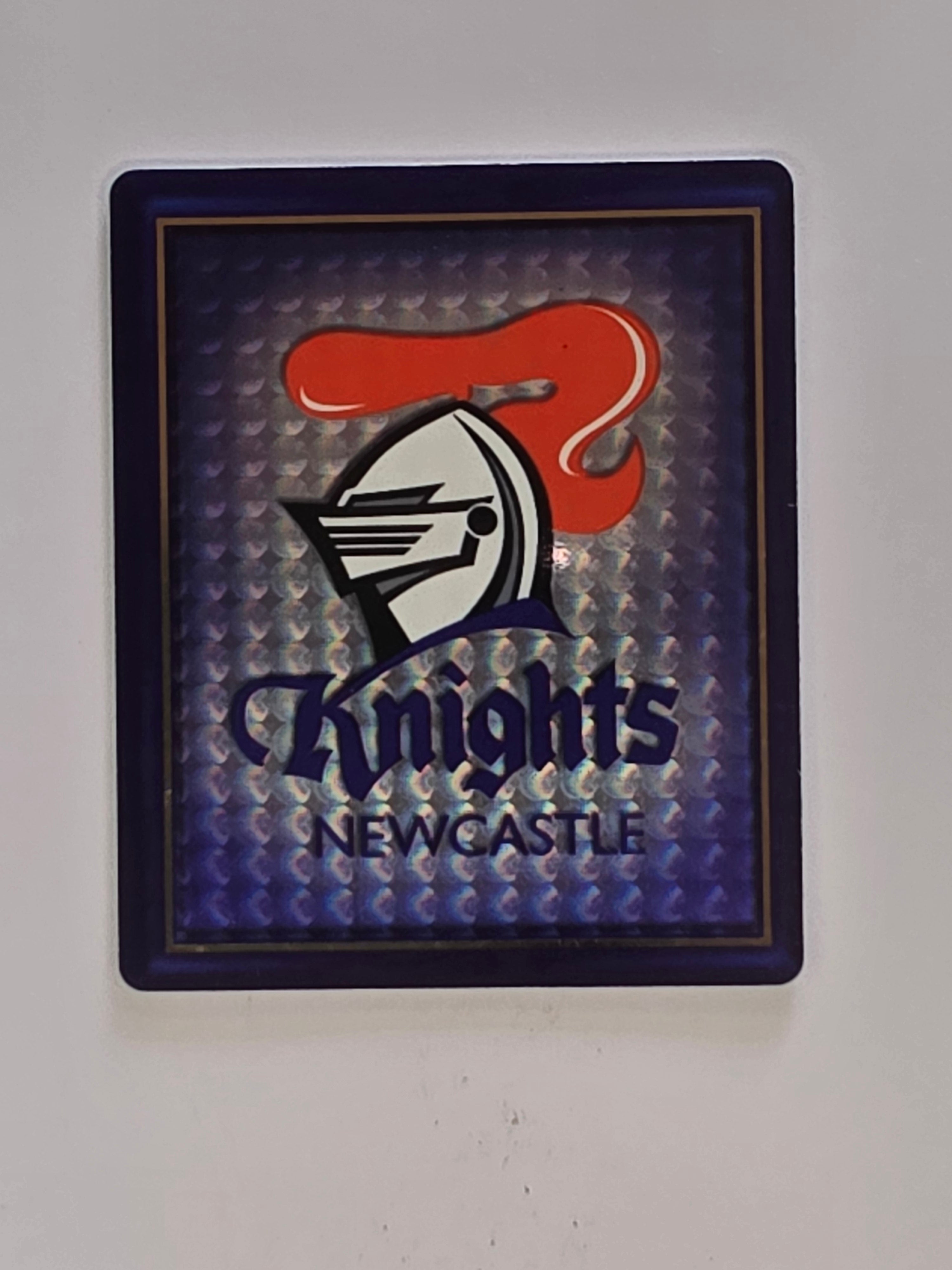 NRL 2009 Footy Frames Gold Foil | #032 Newcastle Knights Trio | Newcastle Knights
