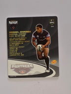 NRL 2009 Footy Frames Gold Foil | #038 Michael Jennings | Penrith Panthers
