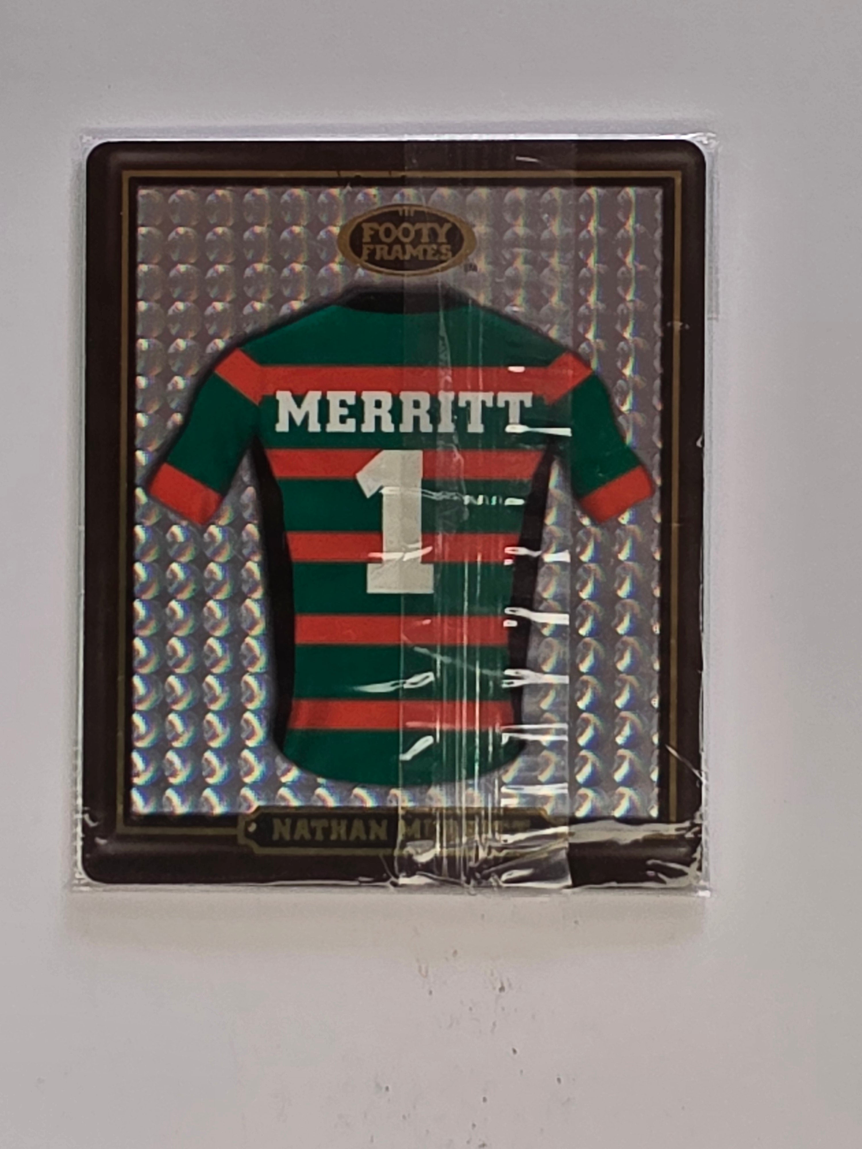 NRL 2009 Footy Frames Gold Foil | #046 Nathan Merritt | South Sydney Rabbitohs
