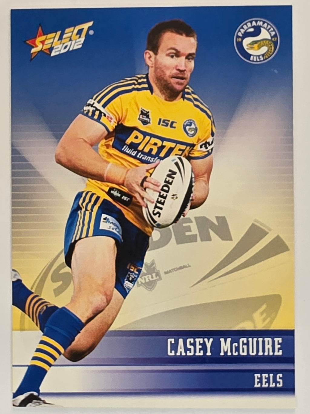 NRL 2012 Champions Base Card #116 Casey McGuire Parramatta Eels