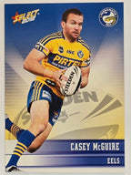 NRL 2012 Champions Base Card #116 Casey McGuire Parramatta Eels