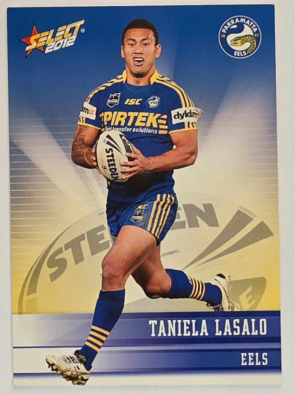 NRL 2012 Champions Base Card #117 Taniela Lasalo Parramatta Eels