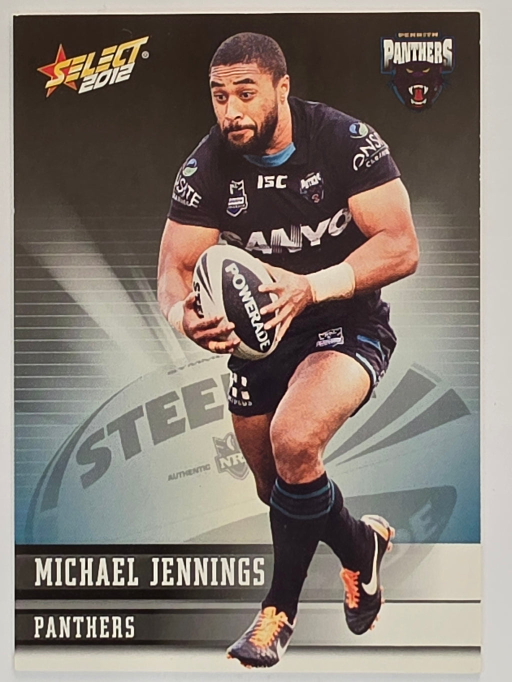 NRL 2012 Champions Base Card #124 Michael Jennings Penrith Panthers