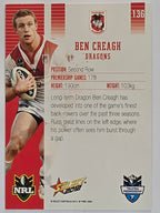 NRL 2012 Champions Base Card #136 Ben Creagh St George Illawarra Dragons