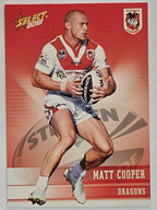 NRL 2012 Champions Base Card #137 Matt Cooper St George Illawarra Dragons