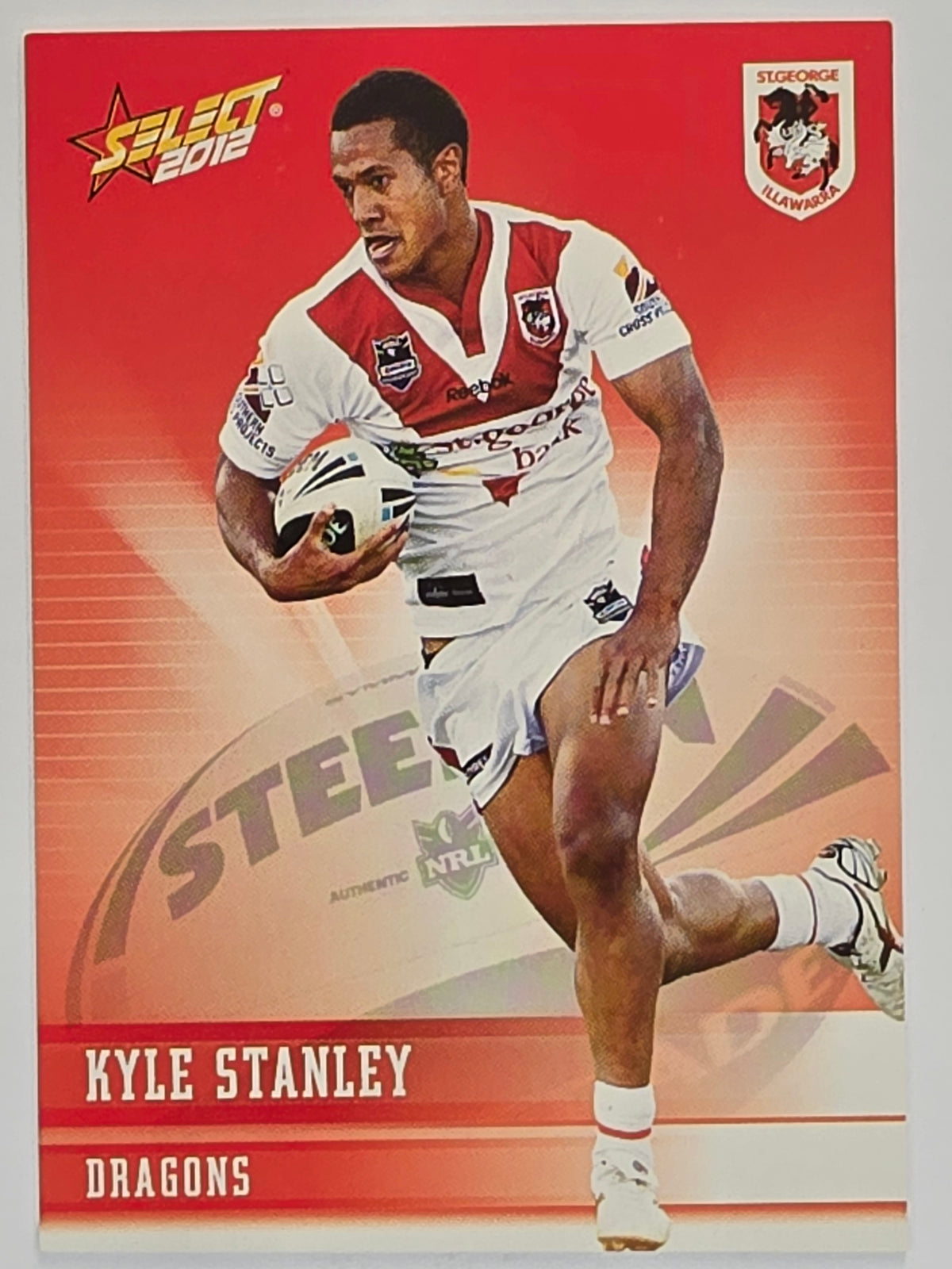 NRL 2012 Champions Base Card #140 Kyle Stanley St George Illawarra Dragons