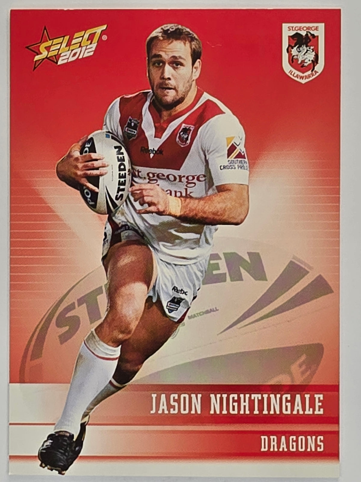 NRL 2012 Champions Base Card #142 Jason Nightingale St George Illawarra Dragons