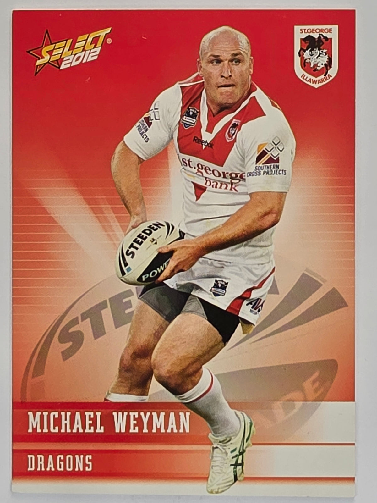NRL 2012 Champions Base Card #144 Michael Weyman St George Illawarra Dragons