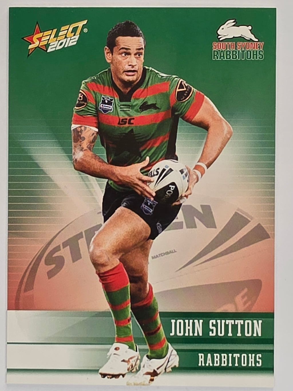 NRL 2012 Champions Base Card #153 John Sutton South Sydney Rabbitohs