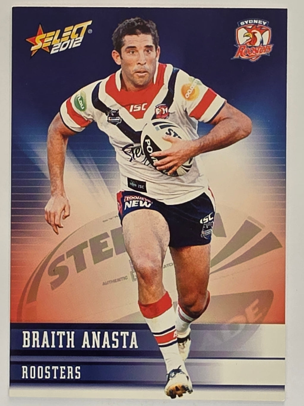 NRL 2012 Champions Base Card #158 Braith Anasta Sydney Roosters