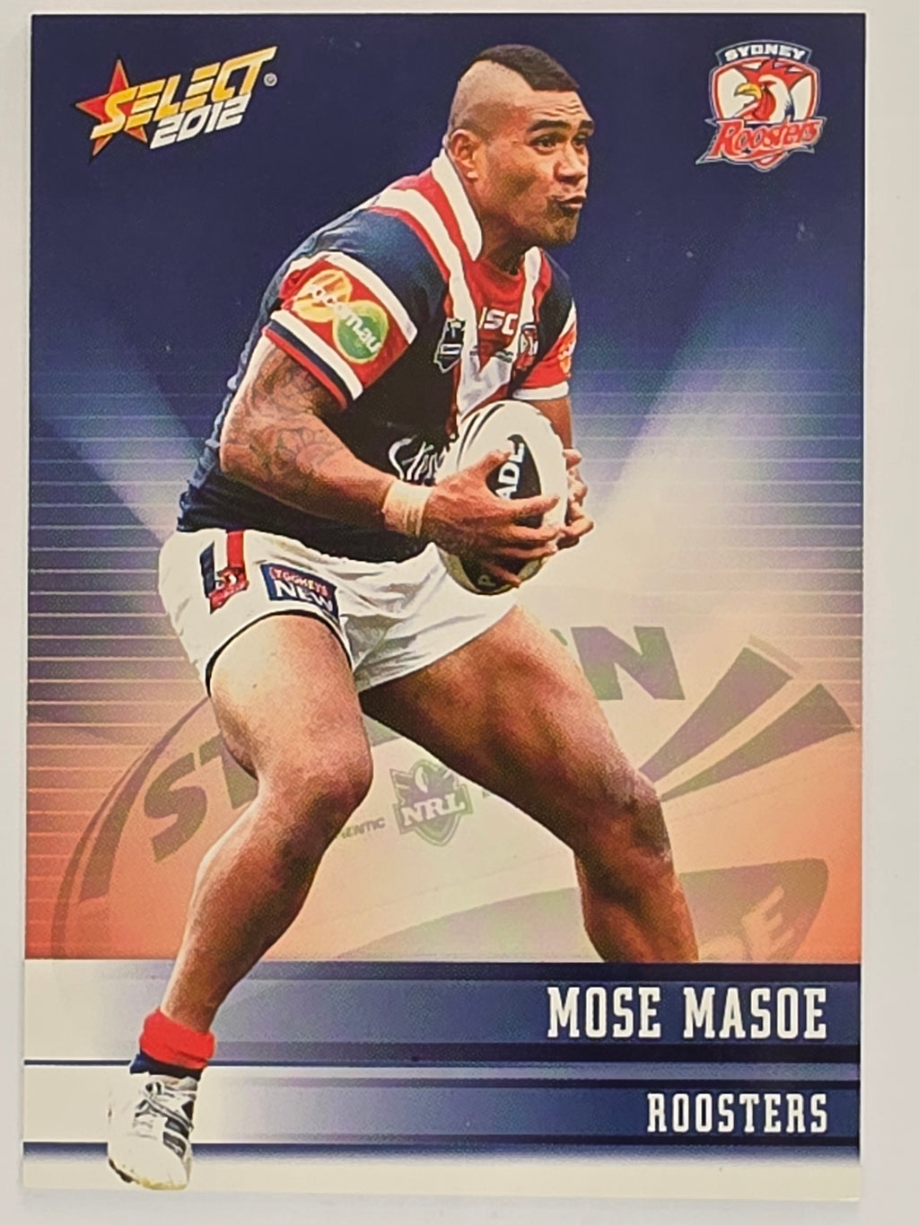 NRL 2012 Champions Base Card #165 Mose Masoe Sydney Roosters