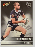 NRL 2012 Champions Base Card #170 Simon Mannering New Zealand Warriors